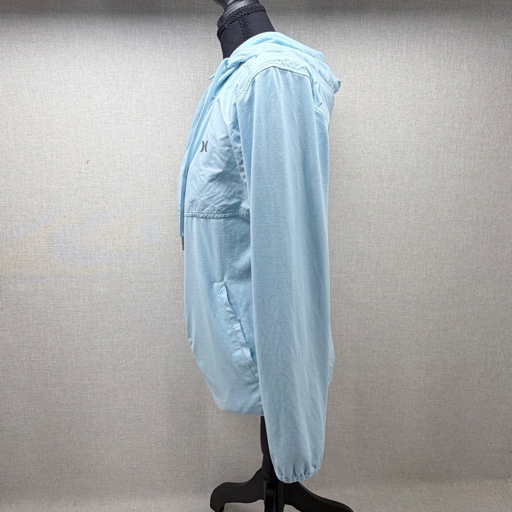 Hurley Exist Full Zip Performance Jacket Sea Haze Blue Small NWT HSP24VMJ-1182 - Picture 3 of 9